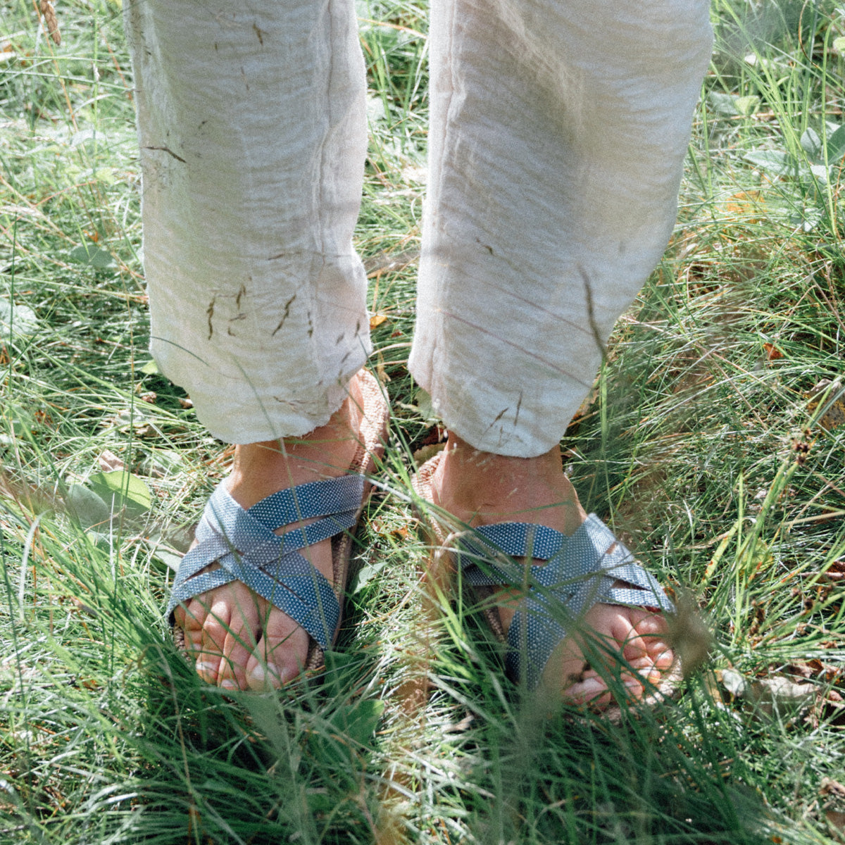 shangies sandals women#1 blue dots