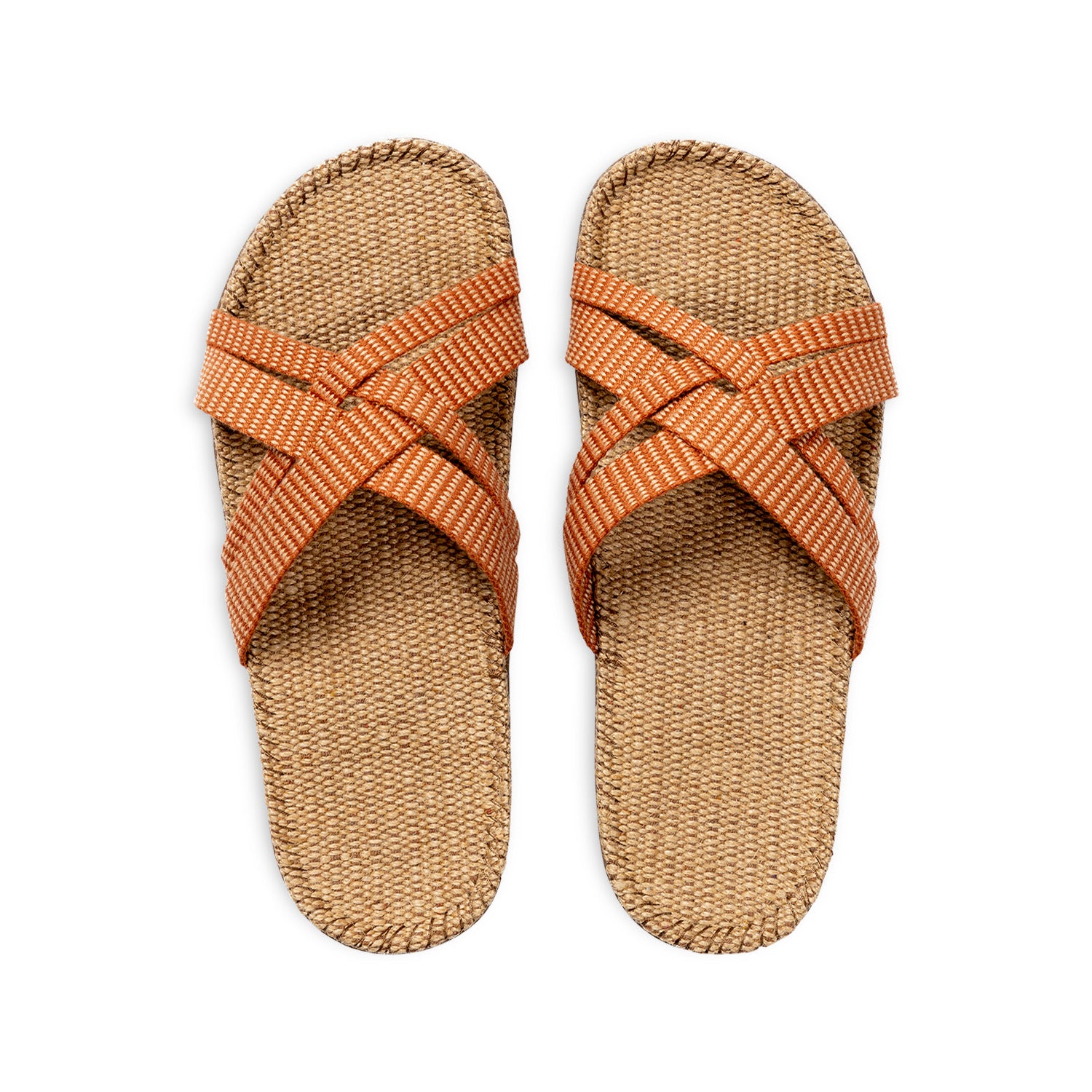 shangies sandals women#1 orange stripes